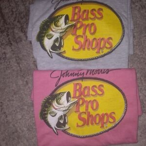 Bass Pro Shops Kids Tees - Pink and Gray Size XL Kids  Never Worn Only Washed 1x
